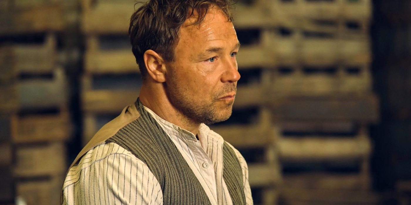 Stephen Graham luce triste como Hayden Stagg en Peaky Blinders